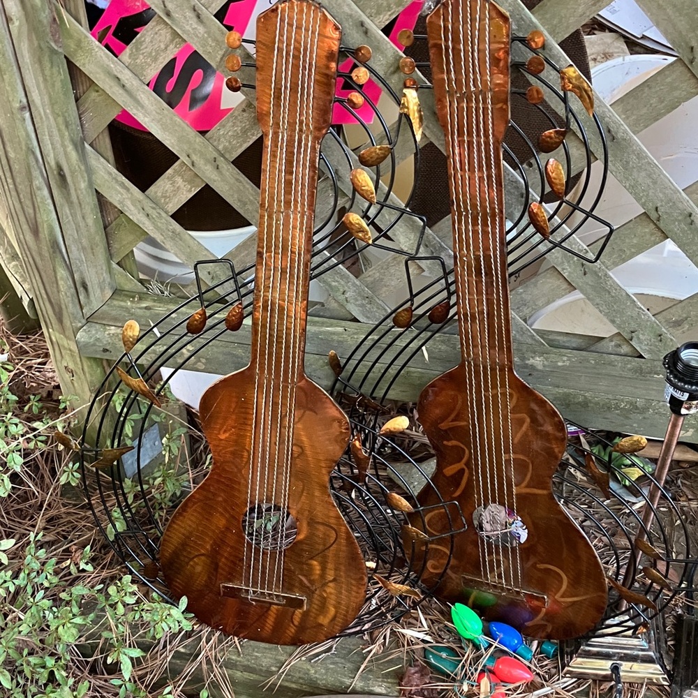 NAADAM Wooden Guitar Wall Decor